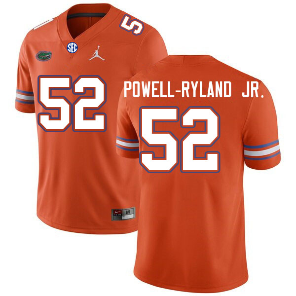 Men #52 Antwaun Powell-Ryland Jr. Florida Gators College Football Jerseys Sale-Orange